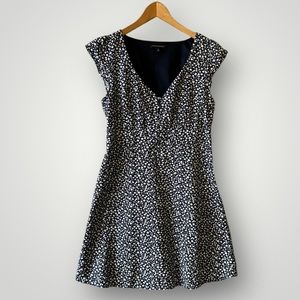 Banana Republic dress women size 10 blue linen blend